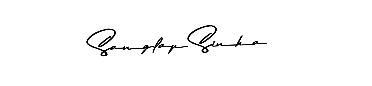 The best way (Asem Kandis PERSONAL USE) to make a short signature is to pick only two or three words in your name. The name Sanglap Sinha include a total of six letters. For converting this name. Sanglap Sinha signature style 9 images and pictures png