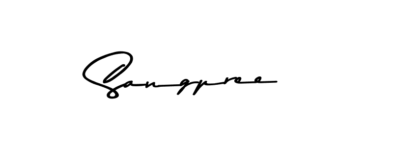 Use a signature maker to create a handwritten signature online. With this signature software, you can design (Asem Kandis PERSONAL USE) your own signature for name Sangpree. Sangpree signature style 9 images and pictures png