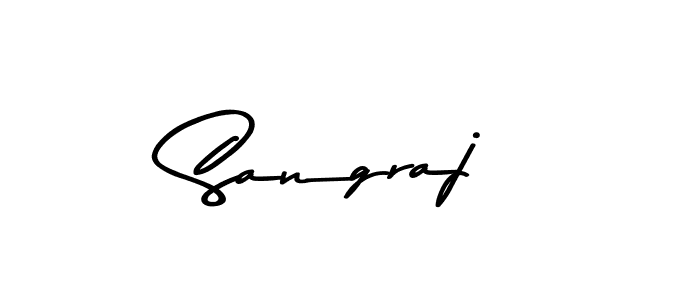 Design your own signature with our free online signature maker. With this signature software, you can create a handwritten (Asem Kandis PERSONAL USE) signature for name Sangraj. Sangraj signature style 9 images and pictures png