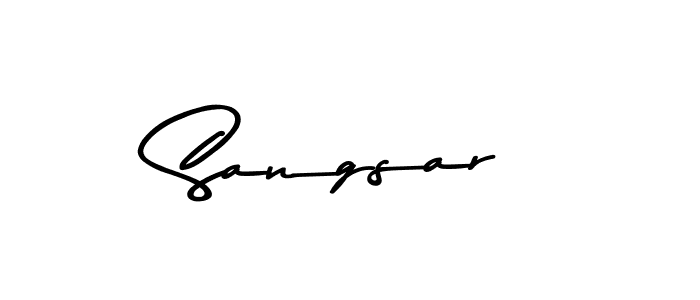 Create a beautiful signature design for name Sangsar. With this signature (Asem Kandis PERSONAL USE) fonts, you can make a handwritten signature for free. Sangsar signature style 9 images and pictures png