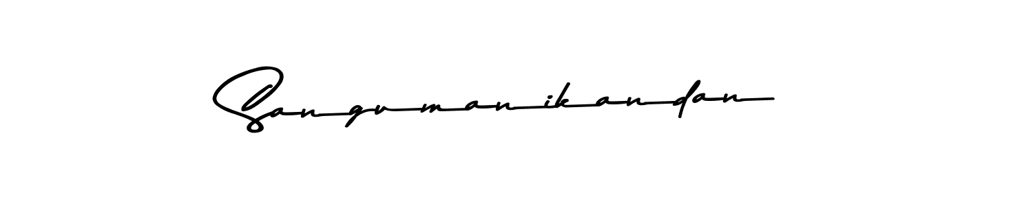 Create a beautiful signature design for name Sangumanikandan. With this signature (Asem Kandis PERSONAL USE) fonts, you can make a handwritten signature for free. Sangumanikandan signature style 9 images and pictures png