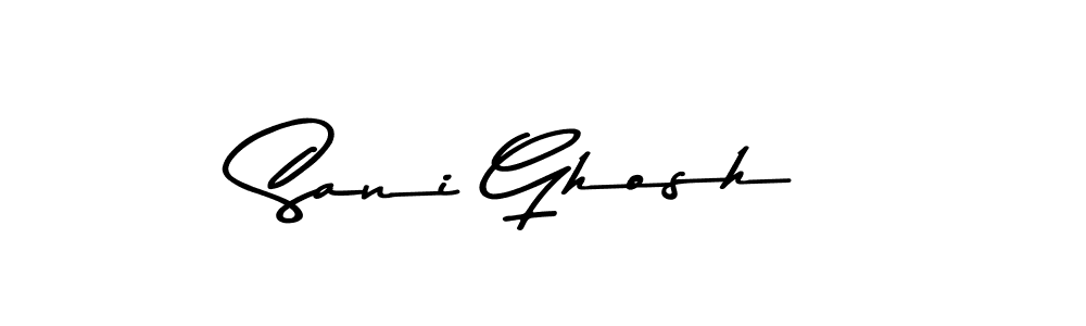 Asem Kandis PERSONAL USE is a professional signature style that is perfect for those who want to add a touch of class to their signature. It is also a great choice for those who want to make their signature more unique. Get Sani Ghosh name to fancy signature for free. Sani Ghosh signature style 9 images and pictures png