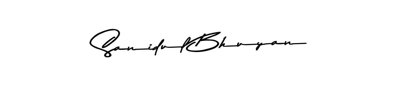 Design your own signature with our free online signature maker. With this signature software, you can create a handwritten (Asem Kandis PERSONAL USE) signature for name Sanidul Bhuyan. Sanidul Bhuyan signature style 9 images and pictures png