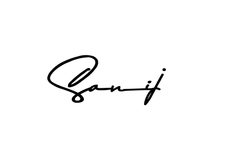 Sanij stylish signature style. Best Handwritten Sign (Asem Kandis PERSONAL USE) for my name. Handwritten Signature Collection Ideas for my name Sanij. Sanij signature style 9 images and pictures png