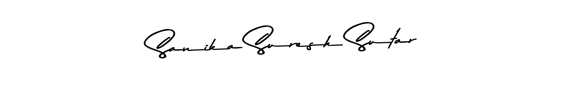 How to make Sanika Suresh Sutar signature? Asem Kandis PERSONAL USE is a professional autograph style. Create handwritten signature for Sanika Suresh Sutar name. Sanika Suresh Sutar signature style 9 images and pictures png