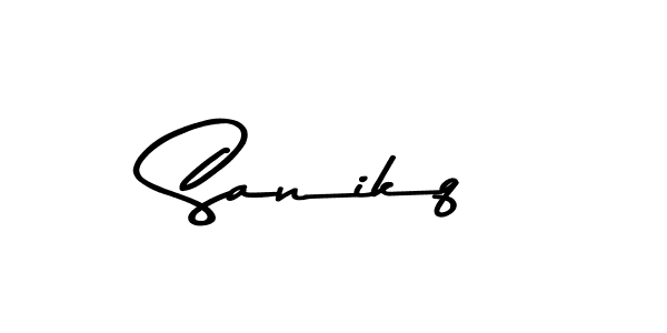 Use a signature maker to create a handwritten signature online. With this signature software, you can design (Asem Kandis PERSONAL USE) your own signature for name Sanikq. Sanikq signature style 9 images and pictures png