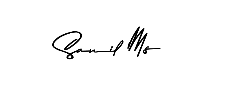 Similarly Asem Kandis PERSONAL USE is the best handwritten signature design. Signature creator online .You can use it as an online autograph creator for name Sanil Ms. Sanil Ms signature style 9 images and pictures png