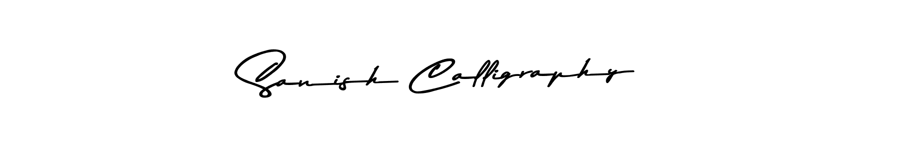 Create a beautiful signature design for name Sanish Calligraphy. With this signature (Asem Kandis PERSONAL USE) fonts, you can make a handwritten signature for free. Sanish Calligraphy signature style 9 images and pictures png