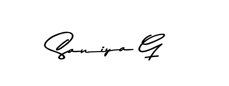 Also You can easily find your signature by using the search form. We will create Saniya G name handwritten signature images for you free of cost using Asem Kandis PERSONAL USE sign style. Saniya G signature style 9 images and pictures png