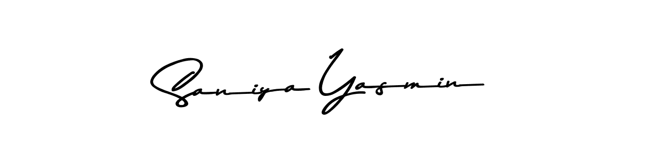 Make a beautiful signature design for name Saniya Yasmin. Use this online signature maker to create a handwritten signature for free. Saniya Yasmin signature style 9 images and pictures png