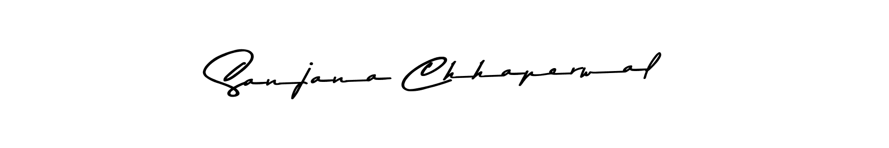 Sanjana Chhaperwal stylish signature style. Best Handwritten Sign (Asem Kandis PERSONAL USE) for my name. Handwritten Signature Collection Ideas for my name Sanjana Chhaperwal. Sanjana Chhaperwal signature style 9 images and pictures png
