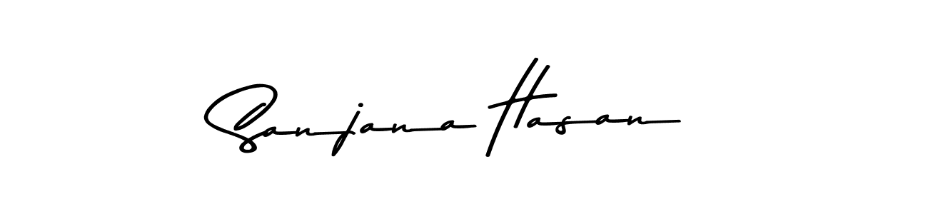 Make a beautiful signature design for name Sanjana Hasan. Use this online signature maker to create a handwritten signature for free. Sanjana Hasan signature style 9 images and pictures png