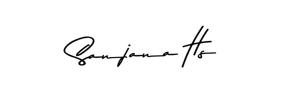 Make a beautiful signature design for name Sanjana Hs. Use this online signature maker to create a handwritten signature for free. Sanjana Hs signature style 9 images and pictures png