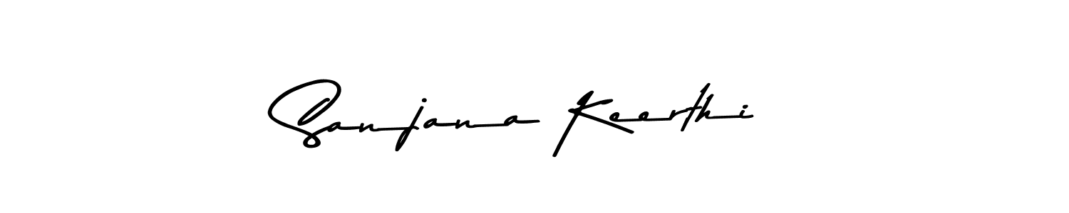 Sanjana Keerthi stylish signature style. Best Handwritten Sign (Asem Kandis PERSONAL USE) for my name. Handwritten Signature Collection Ideas for my name Sanjana Keerthi. Sanjana Keerthi signature style 9 images and pictures png