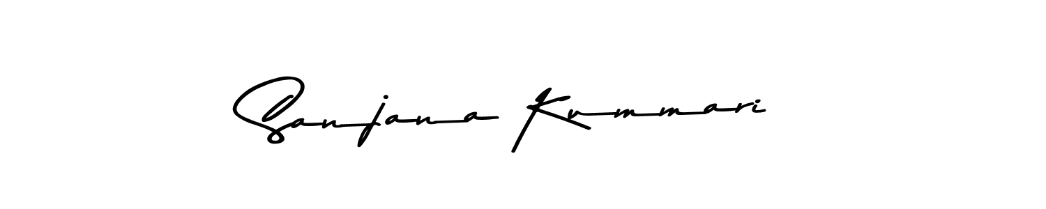 You should practise on your own different ways (Asem Kandis PERSONAL USE) to write your name (Sanjana Kummari) in signature. don't let someone else do it for you. Sanjana Kummari signature style 9 images and pictures png