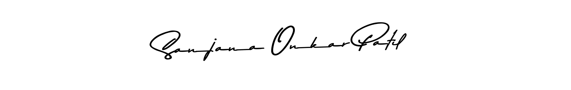 Design your own signature with our free online signature maker. With this signature software, you can create a handwritten (Asem Kandis PERSONAL USE) signature for name Sanjana Onkar Patil. Sanjana Onkar Patil signature style 9 images and pictures png