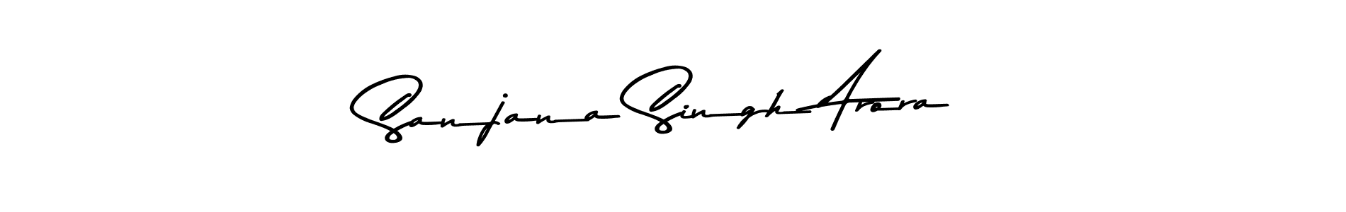 Sanjana Singh Arora stylish signature style. Best Handwritten Sign (Asem Kandis PERSONAL USE) for my name. Handwritten Signature Collection Ideas for my name Sanjana Singh Arora. Sanjana Singh Arora signature style 9 images and pictures png