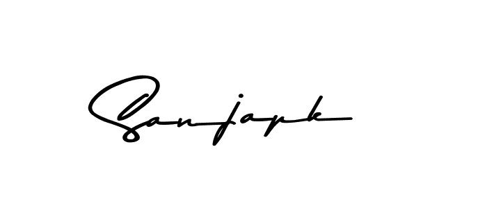 You should practise on your own different ways (Asem Kandis PERSONAL USE) to write your name (Sanjapk) in signature. don't let someone else do it for you. Sanjapk signature style 9 images and pictures png