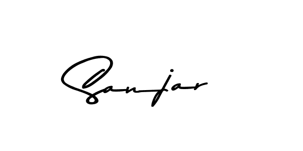 Make a beautiful signature design for name Sanjar. With this signature (Asem Kandis PERSONAL USE) style, you can create a handwritten signature for free. Sanjar signature style 9 images and pictures png