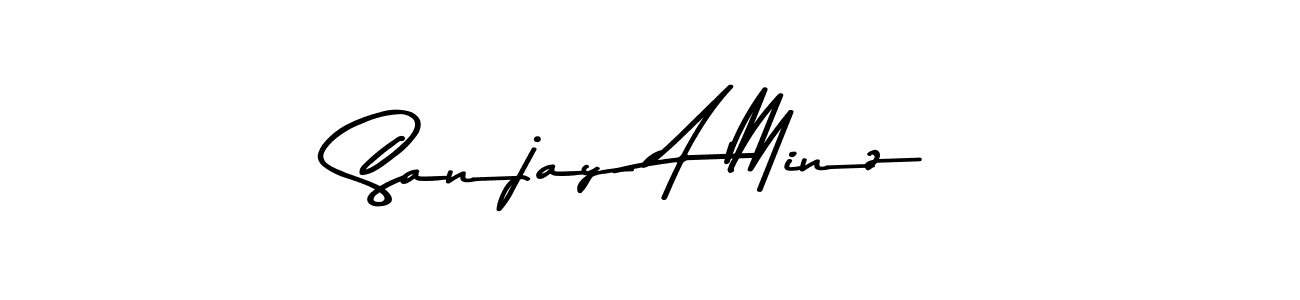 Similarly Asem Kandis PERSONAL USE is the best handwritten signature design. Signature creator online .You can use it as an online autograph creator for name Sanjay A Minz. Sanjay A Minz signature style 9 images and pictures png