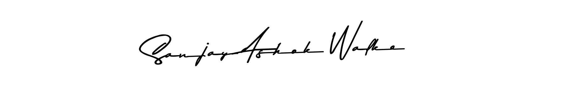 Create a beautiful signature design for name Sanjay Ashok Walke. With this signature (Asem Kandis PERSONAL USE) fonts, you can make a handwritten signature for free. Sanjay Ashok Walke signature style 9 images and pictures png