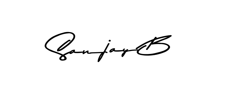 Sanjay B stylish signature style. Best Handwritten Sign (Asem Kandis PERSONAL USE) for my name. Handwritten Signature Collection Ideas for my name Sanjay B. Sanjay B signature style 9 images and pictures png