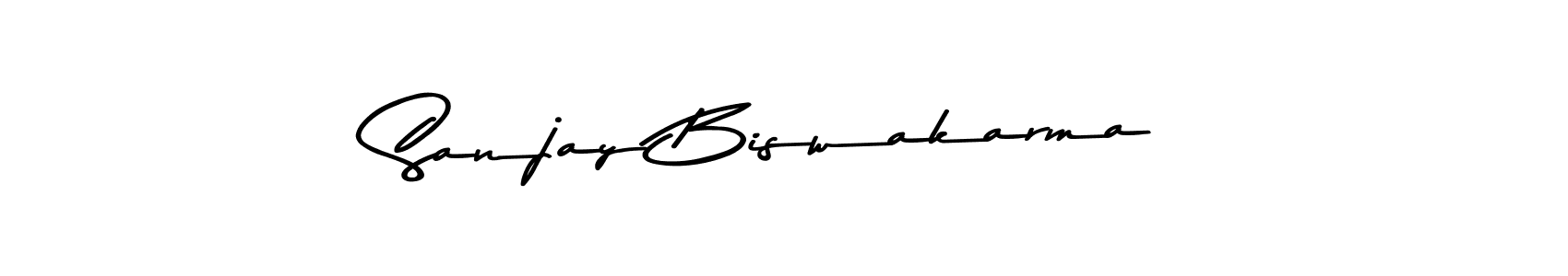 Sanjay Biswakarma stylish signature style. Best Handwritten Sign (Asem Kandis PERSONAL USE) for my name. Handwritten Signature Collection Ideas for my name Sanjay Biswakarma. Sanjay Biswakarma signature style 9 images and pictures png