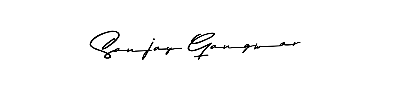 Also You can easily find your signature by using the search form. We will create Sanjay Gangwar name handwritten signature images for you free of cost using Asem Kandis PERSONAL USE sign style. Sanjay Gangwar signature style 9 images and pictures png