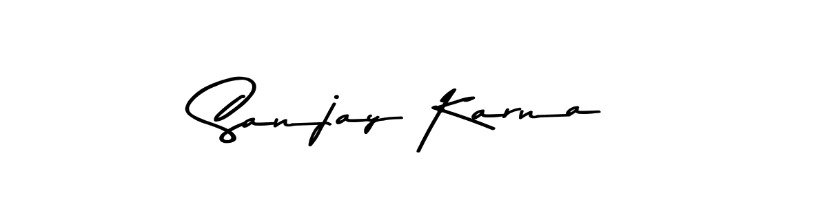 Also we have Sanjay Karna name is the best signature style. Create professional handwritten signature collection using Asem Kandis PERSONAL USE autograph style. Sanjay Karna signature style 9 images and pictures png