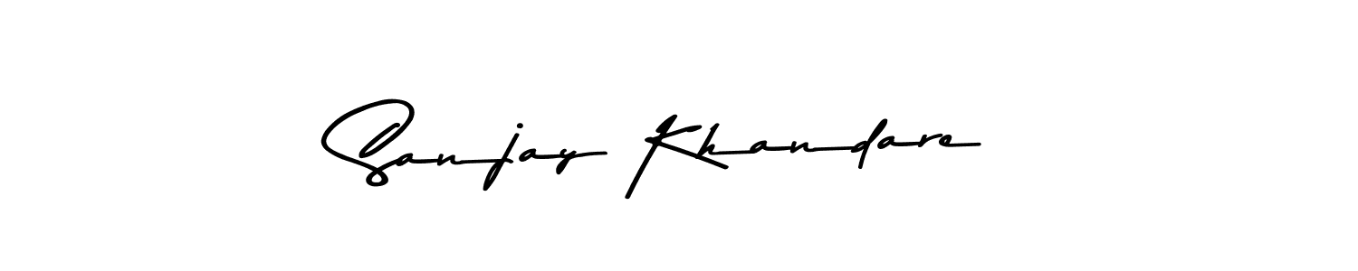Use a signature maker to create a handwritten signature online. With this signature software, you can design (Asem Kandis PERSONAL USE) your own signature for name Sanjay Khandare. Sanjay Khandare signature style 9 images and pictures png
