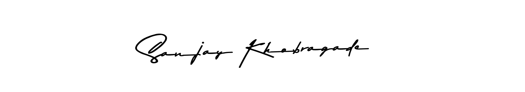 if you are searching for the best signature style for your name Sanjay Khobragade. so please give up your signature search. here we have designed multiple signature styles  using Asem Kandis PERSONAL USE. Sanjay Khobragade signature style 9 images and pictures png
