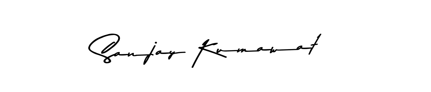You should practise on your own different ways (Asem Kandis PERSONAL USE) to write your name (Sanjay Kumawat) in signature. don't let someone else do it for you. Sanjay Kumawat signature style 9 images and pictures png