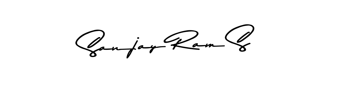 This is the best signature style for the Sanjay Ram S name. Also you like these signature font (Asem Kandis PERSONAL USE). Mix name signature. Sanjay Ram S signature style 9 images and pictures png