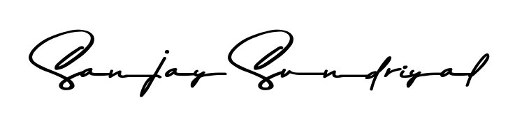 Designed for modern professionals: Sanjay Sundriyal name signature crafted with Asem Kandis PERSONAL USE script. Ready for digital PDF workflows. Sanjay Sundriyal signature style 9 images and pictures png
