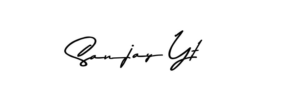 Design your own signature with our free online signature maker. With this signature software, you can create a handwritten (Asem Kandis PERSONAL USE) signature for name Sanjay Yt. Sanjay Yt signature style 9 images and pictures png