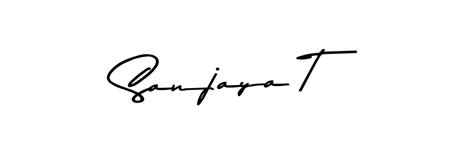 Sanjaya T stylish signature style. Best Handwritten Sign (Asem Kandis PERSONAL USE) for my name. Handwritten Signature Collection Ideas for my name Sanjaya T. Sanjaya T signature style 9 images and pictures png