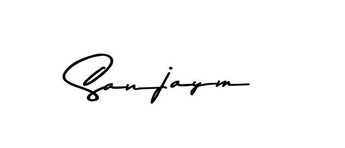 How to make Sanjaym signature? Asem Kandis PERSONAL USE is a professional autograph style. Create handwritten signature for Sanjaym name. Sanjaym signature style 9 images and pictures png