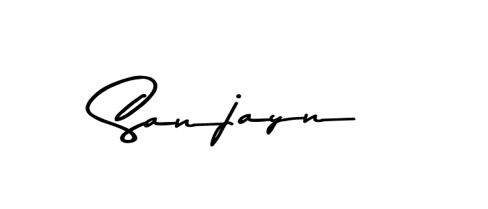 Use a signature maker to create a handwritten signature online. With this signature software, you can design (Asem Kandis PERSONAL USE) your own signature for name Sanjayn. Sanjayn signature style 9 images and pictures png