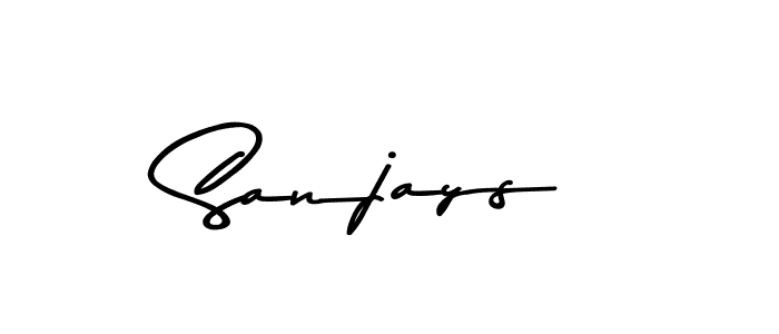 The best way (Asem Kandis PERSONAL USE) to make a short signature is to pick only two or three words in your name. The name Sanjays include a total of six letters. For converting this name. Sanjays signature style 9 images and pictures png