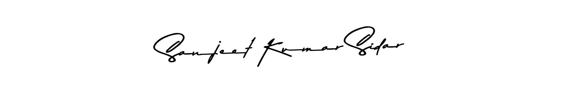 Make a beautiful signature design for name Sanjeet Kumar Sidar. With this signature (Asem Kandis PERSONAL USE) style, you can create a handwritten signature for free. Sanjeet Kumar Sidar signature style 9 images and pictures png