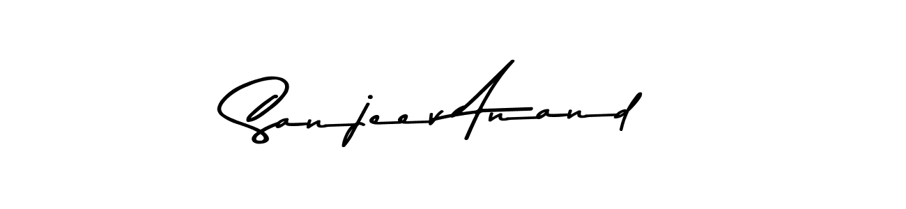 How to make Sanjeev Anand name signature. Use Asem Kandis PERSONAL USE style for creating short signs online. This is the latest handwritten sign. Sanjeev Anand signature style 9 images and pictures png