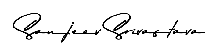 Create an unforgettable impression when signing with Sanjeev Srivastava name styled in Asem Kandis PERSONAL USE typography. 100% free online generator. Sanjeev Srivastava signature style 9 images and pictures png