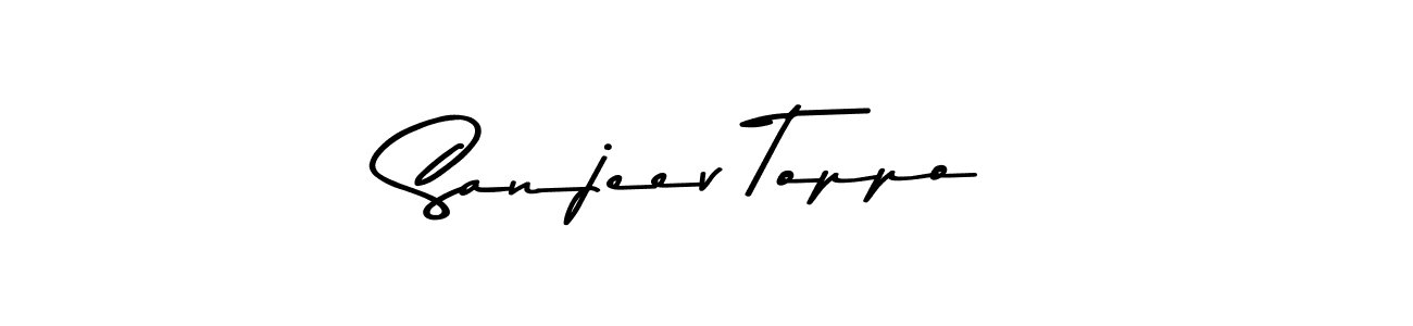 Use a signature maker to create a handwritten signature online. With this signature software, you can design (Asem Kandis PERSONAL USE) your own signature for name Sanjeev Toppo. Sanjeev Toppo signature style 9 images and pictures png