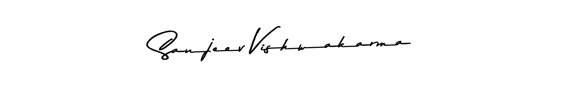 Use a signature maker to create a handwritten signature online. With this signature software, you can design (Asem Kandis PERSONAL USE) your own signature for name Sanjeev Vishwakarma. Sanjeev Vishwakarma signature style 9 images and pictures png