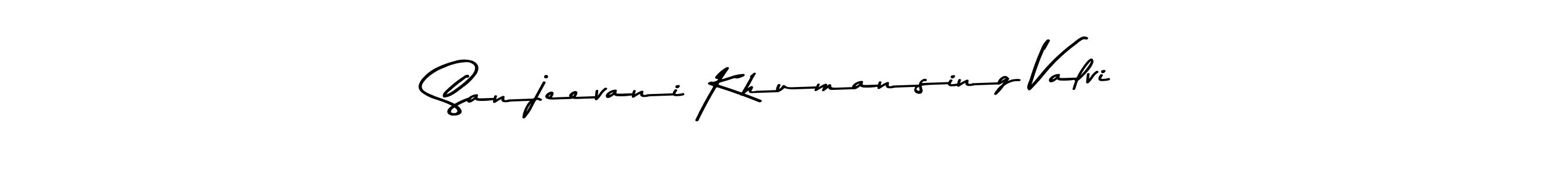 Here are the top 10 professional signature styles for the name Sanjeevani Khumansing Valvi. These are the best autograph styles you can use for your name. Sanjeevani Khumansing Valvi signature style 9 images and pictures png