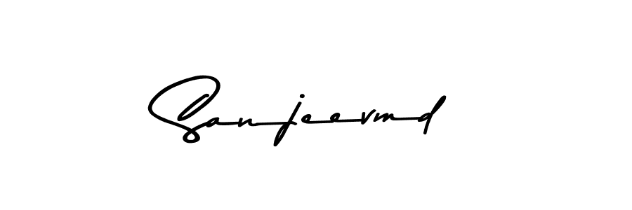 Use a signature maker to create a handwritten signature online. With this signature software, you can design (Asem Kandis PERSONAL USE) your own signature for name Sanjeevmd. Sanjeevmd signature style 9 images and pictures png