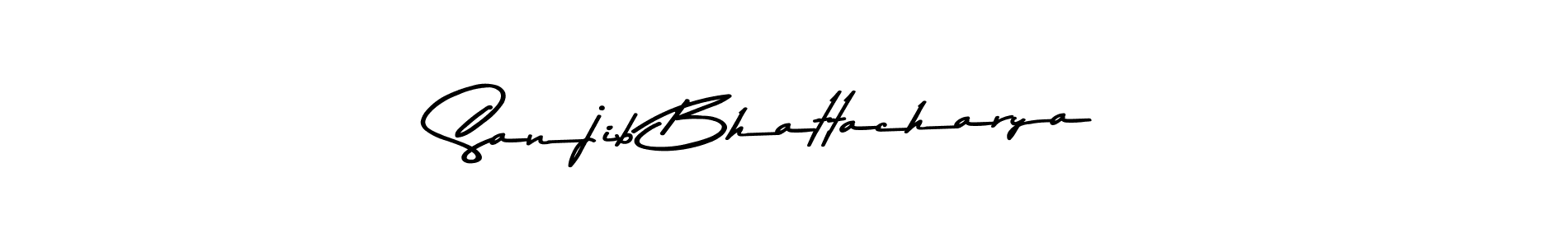 Asem Kandis PERSONAL USE is a professional signature style that is perfect for those who want to add a touch of class to their signature. It is also a great choice for those who want to make their signature more unique. Get Sanjib Bhattacharya name to fancy signature for free. Sanjib Bhattacharya signature style 9 images and pictures png