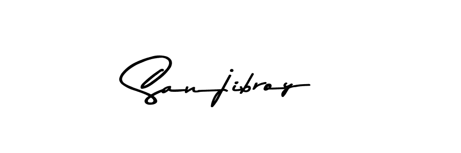The best way (Asem Kandis PERSONAL USE) to make a short signature is to pick only two or three words in your name. The name Sanjibroy include a total of six letters. For converting this name. Sanjibroy signature style 9 images and pictures png