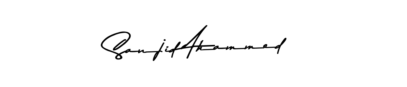 Make a beautiful signature design for name Sanjid Ahammed. Use this online signature maker to create a handwritten signature for free. Sanjid Ahammed signature style 9 images and pictures png