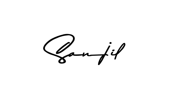 How to Draw Sanjil signature style? Asem Kandis PERSONAL USE is a latest design signature styles for name Sanjil. Sanjil signature style 9 images and pictures png